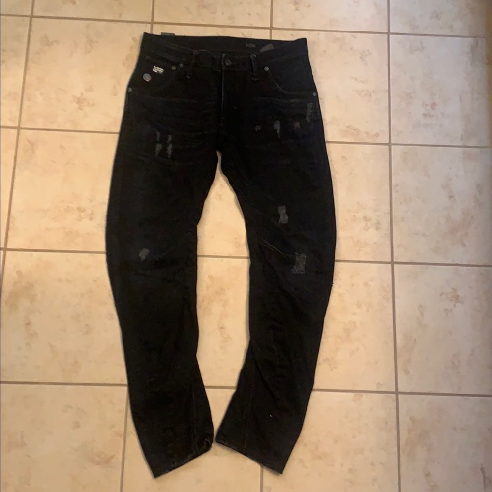 G-Star Slim and tapered 3D leg, no stretch